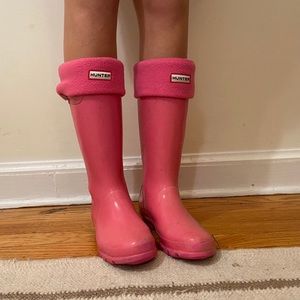 Hunter boots with Socks